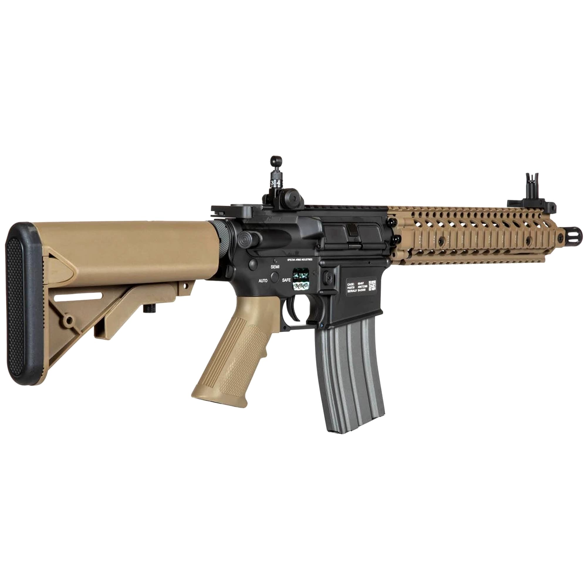 Штурмова гвинтівка AEG Specna Arms SA-A03 ONE SAEC Kestrel ETU - Half-Tan