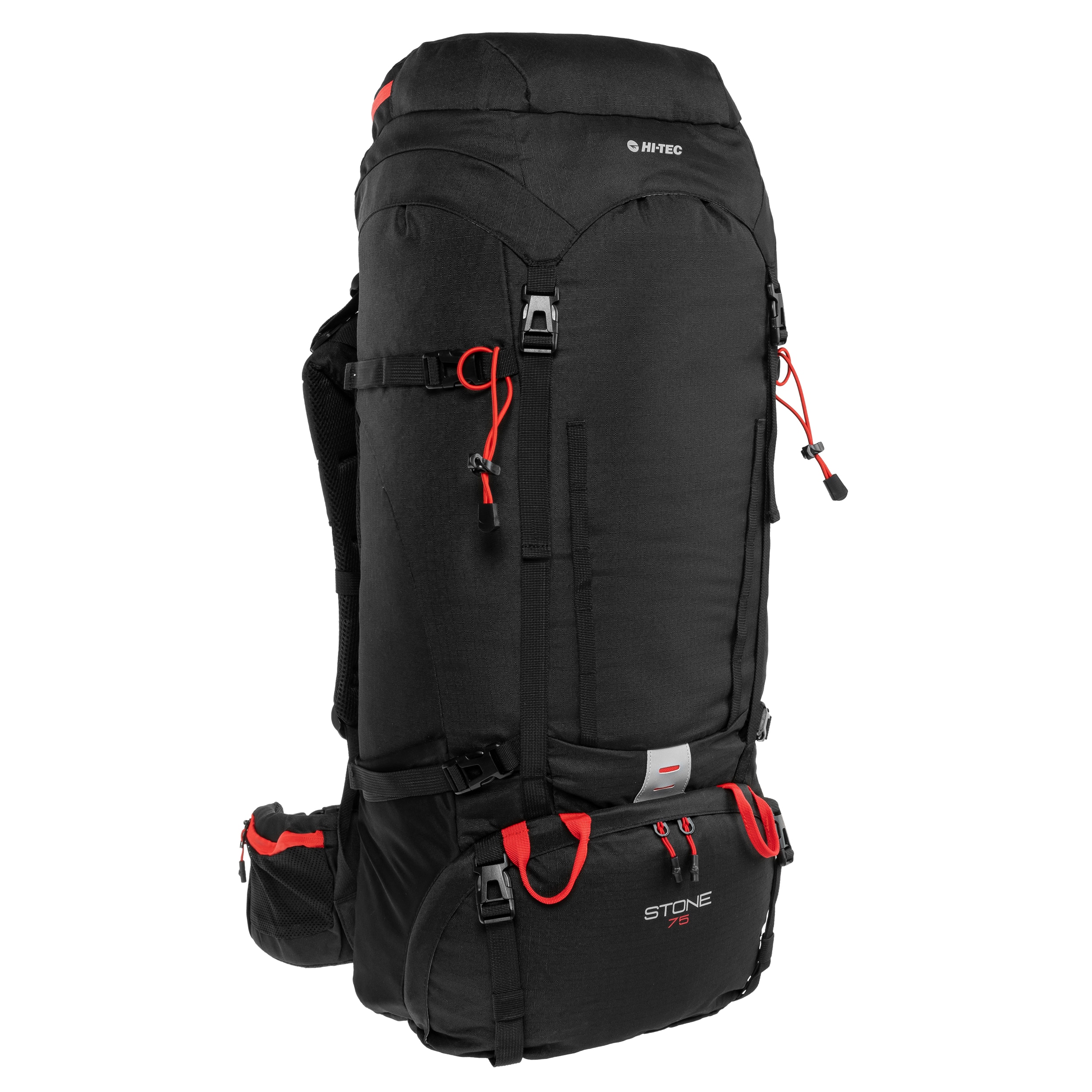 Plecak Hi-Tec Stone 75 l - Black/High Risk Red