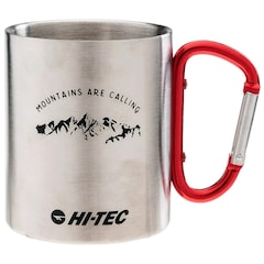 Kubek termiczny Hi-tec Kap - Silver/Red