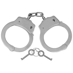 Kajdanki stalowe MFH Delux - Silver