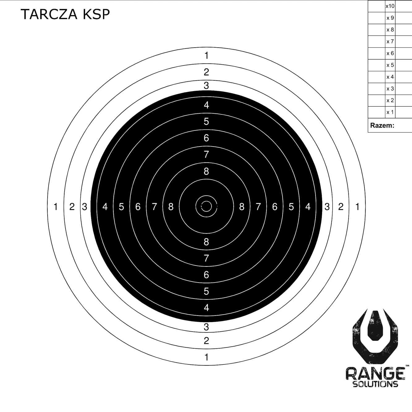 Мішені для стрільби Range Solutions KSP - 500 штук