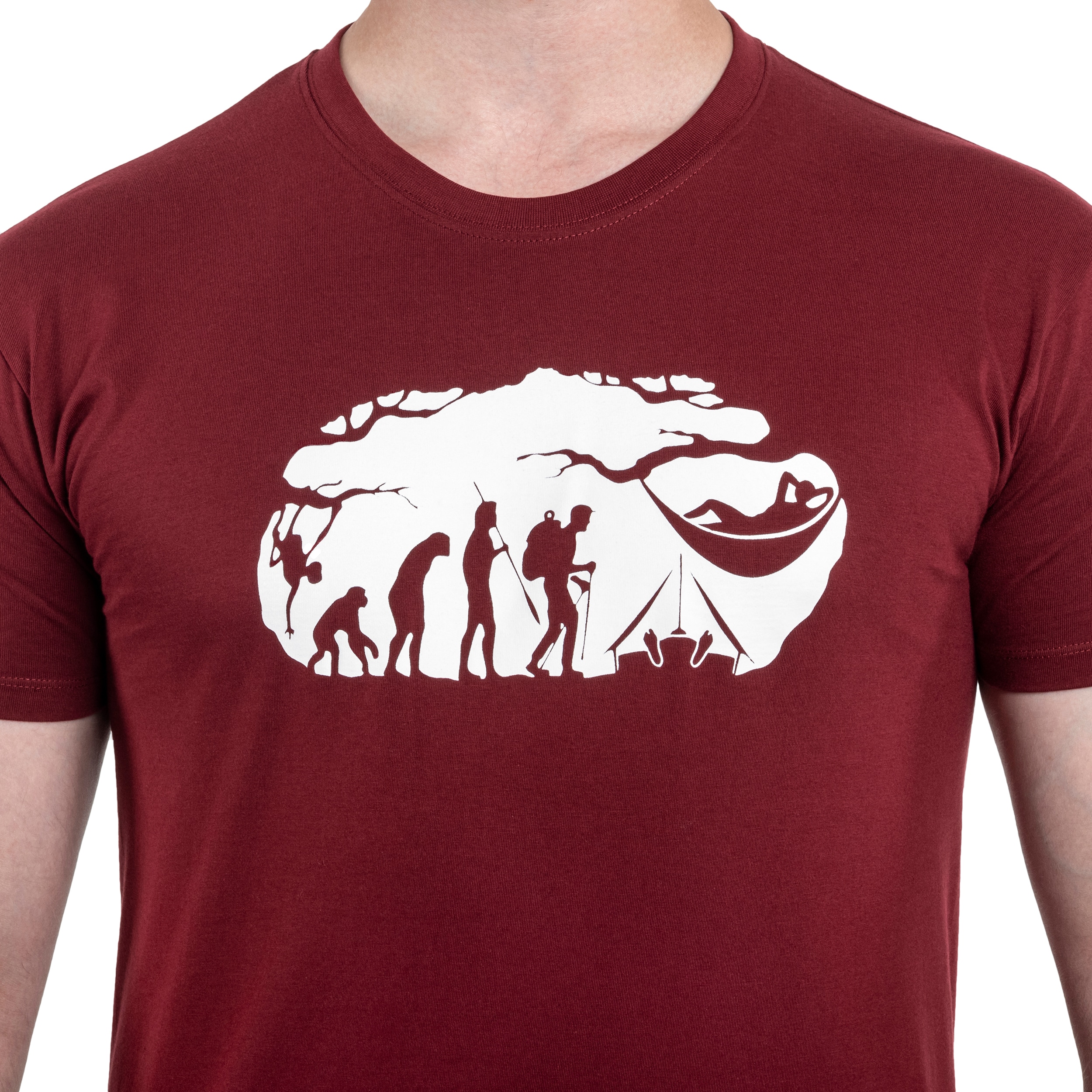 Koszulka T-Shirt TigerWood Bushcraft Evolution - Bordowa