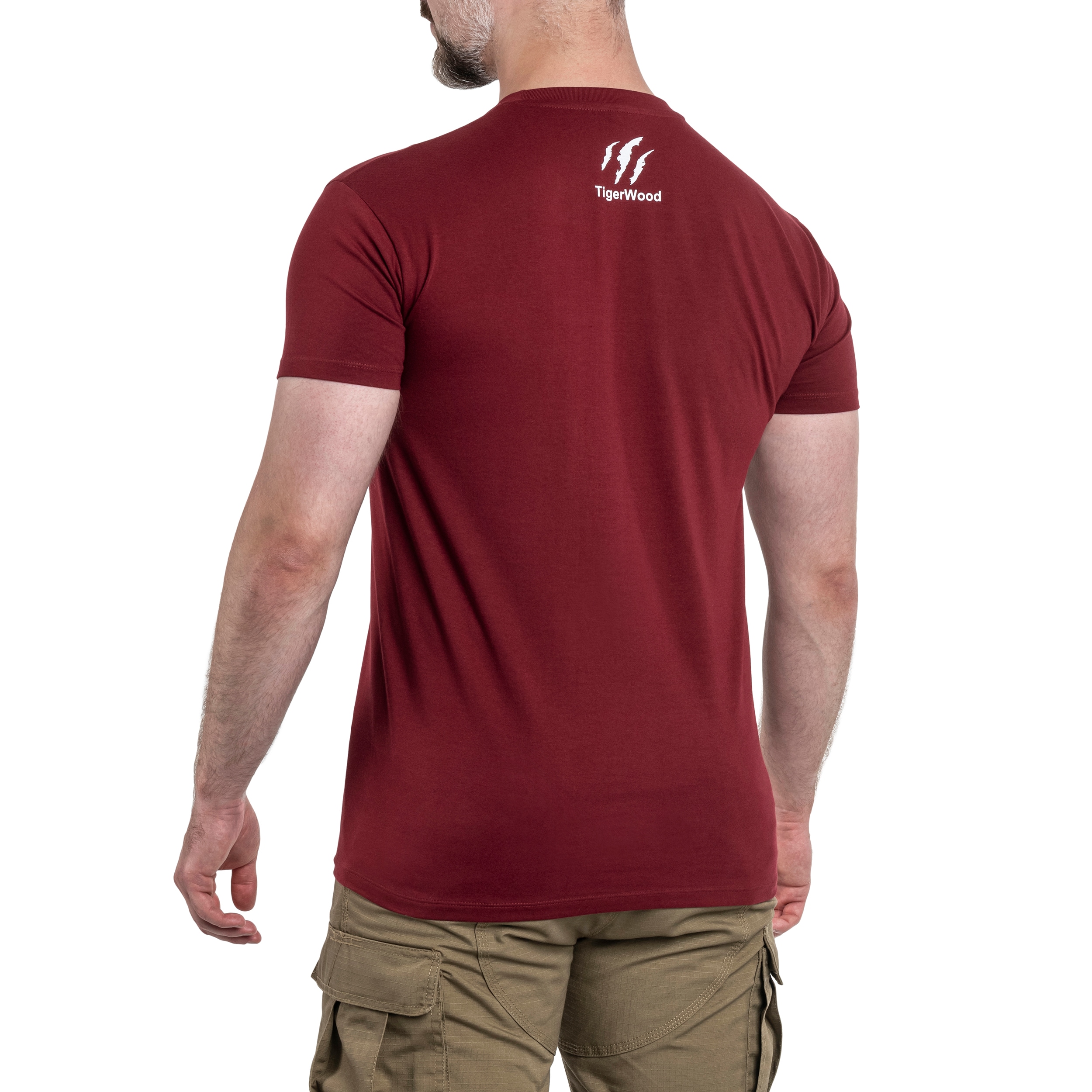 Koszulka T-Shirt TigerWood Bushcraft Evolution - Bordowa