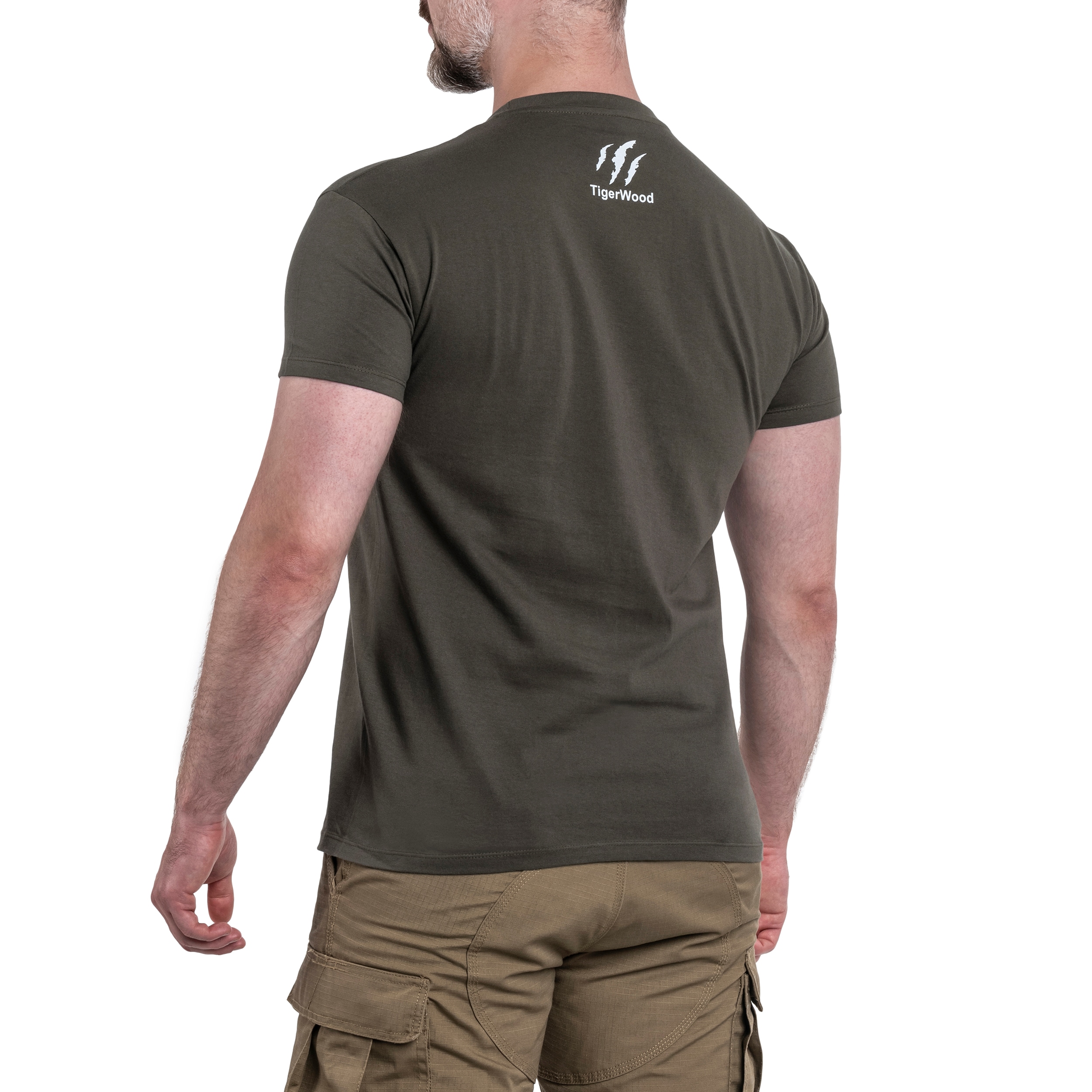 Koszulka T-Shirt TigerWood Postapokaliptycznie - Khaki