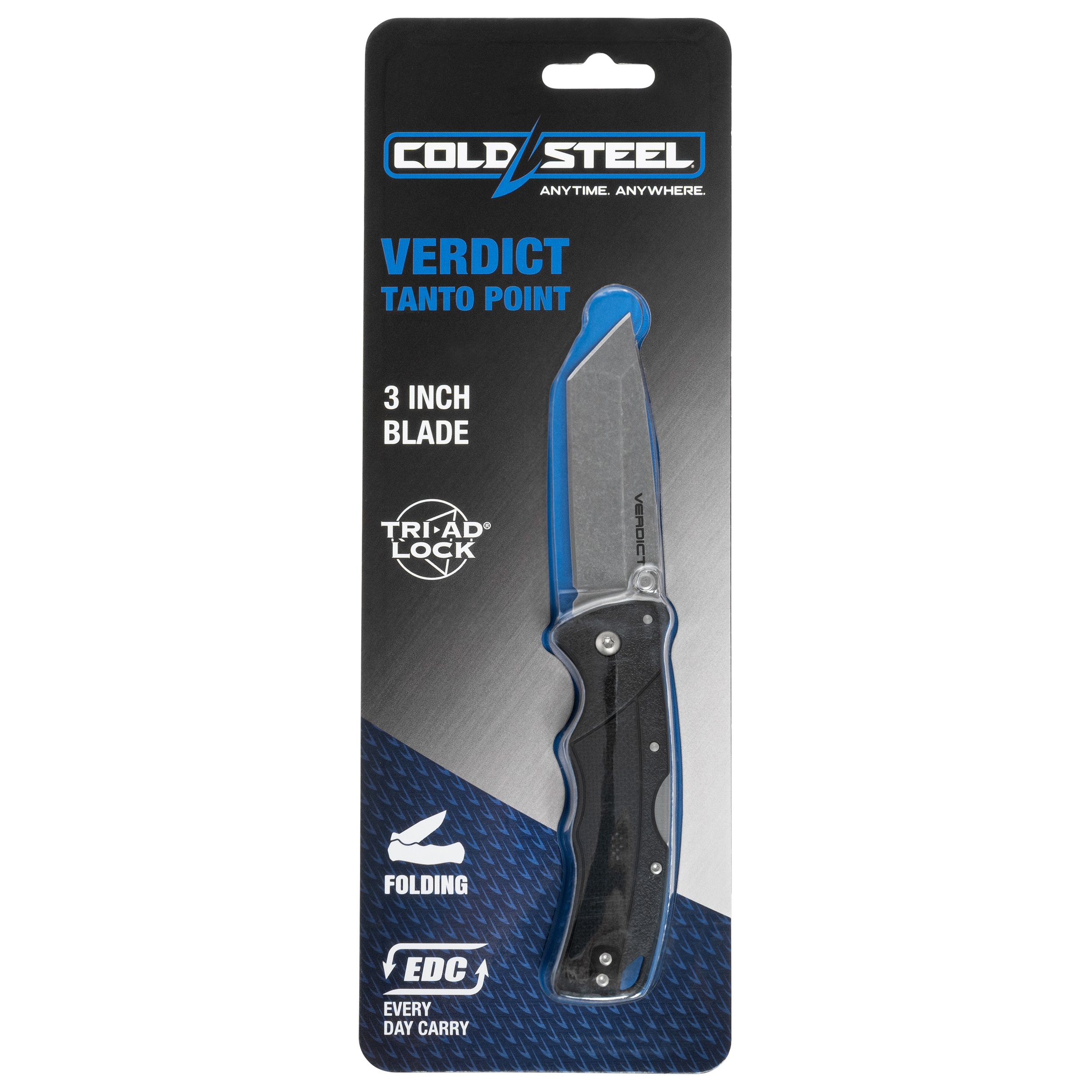 Nóż składany Cold Steel Verdict Tanto 4116SS - Black