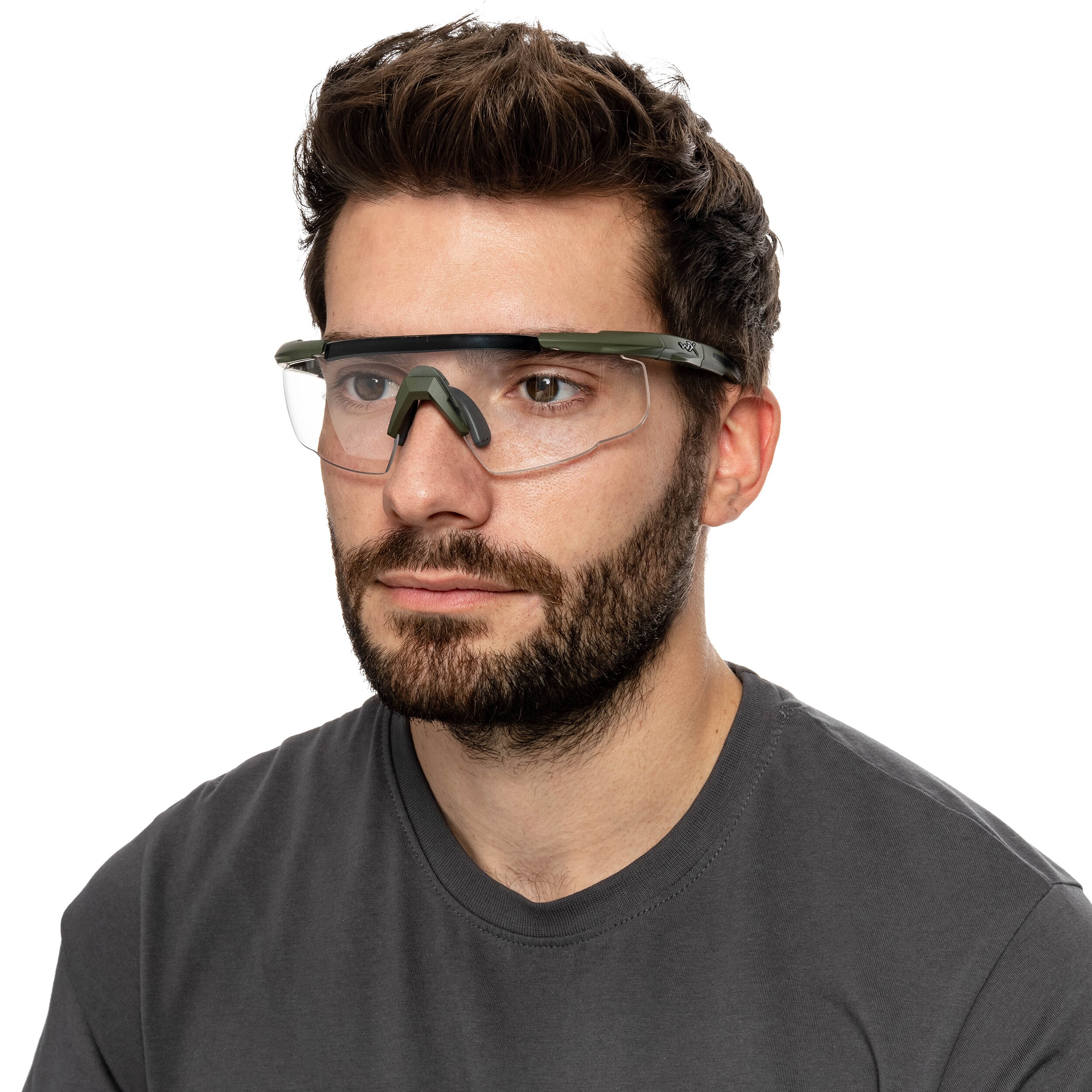 Okulary taktyczne Wiley X Saber Advanced Set 3in1 - Grey/Clear/Light Rust/OD Green