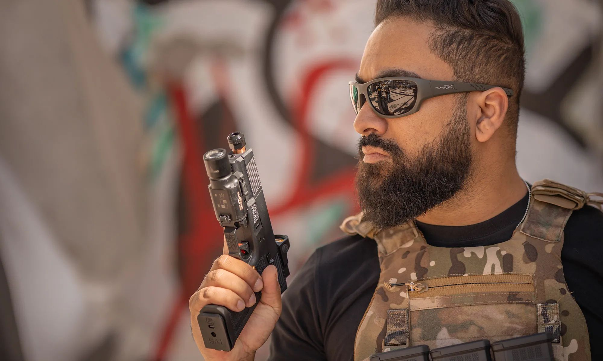 Тактичні окуляри Wiley X Climb - Grey/OD Green