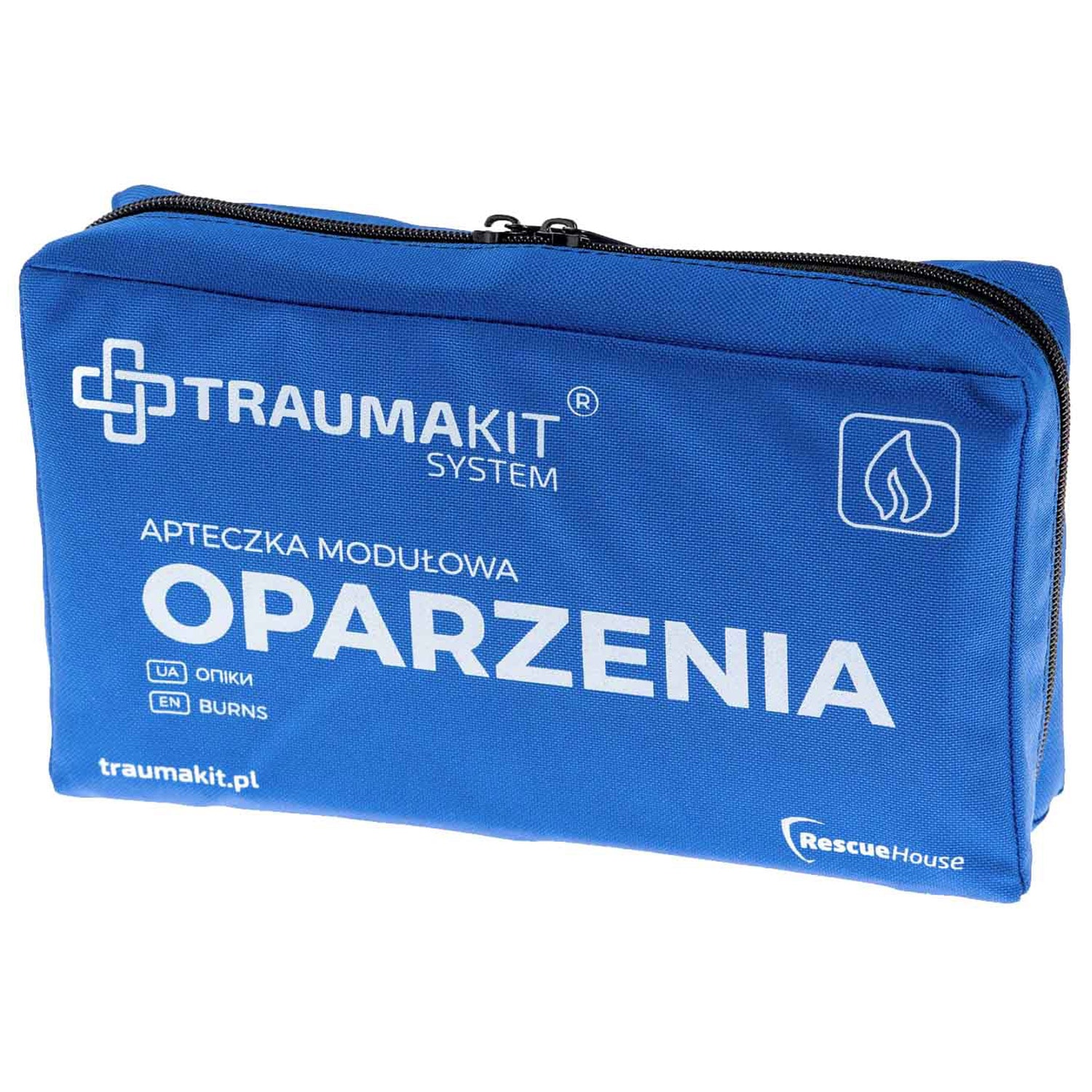 Apteczka modułowa AedMax Trauma Kit O Niebieska - Oparzenia Burnshield