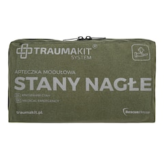 Apteczka modułowa AedMax Trauma Kit S Zielona - Stany Nagłe