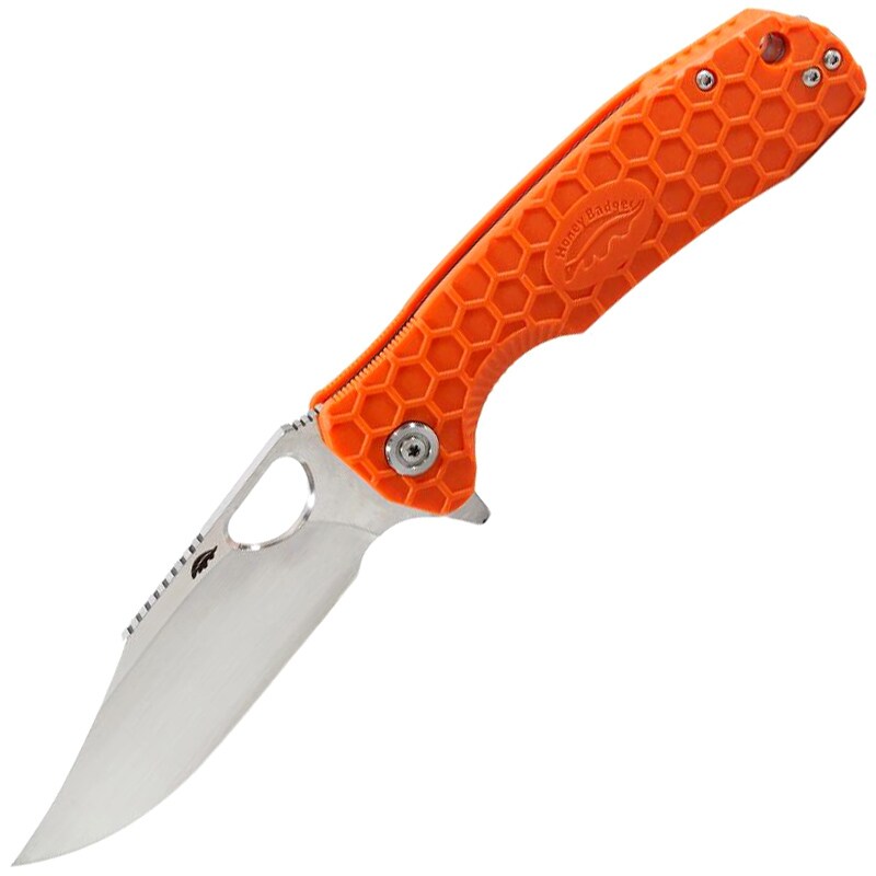 Nóż składany Honey Badger Clip-Point Flipper Large - Orange