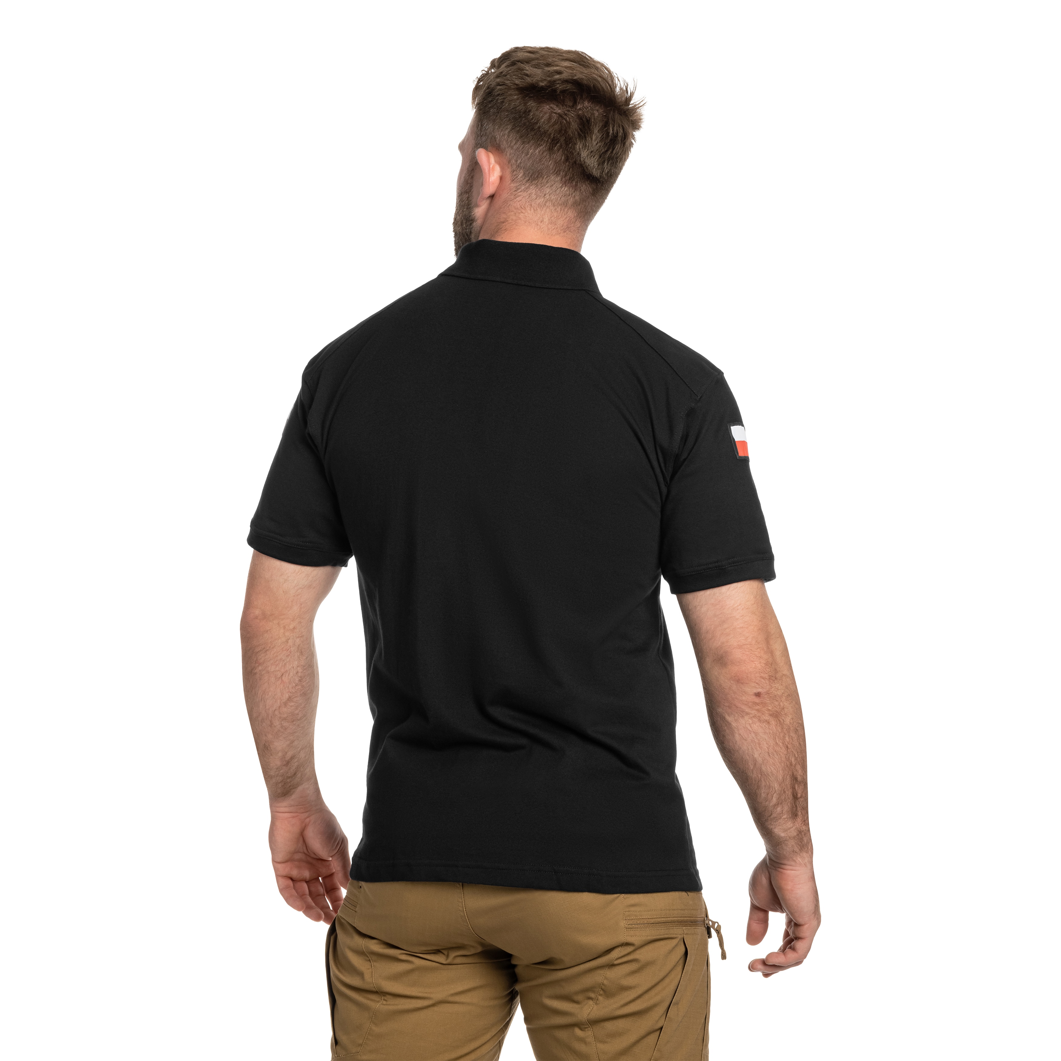 Польова футболка Greg Війська Польського зразок 304/MON - Чорна