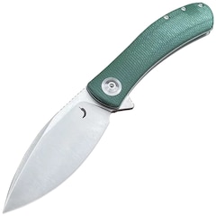 Nóż składany Trollsky Knives Mandu Green Micarta/Satin D2