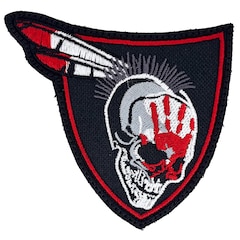 Naszywka Indian Skull 90 x 90 mm