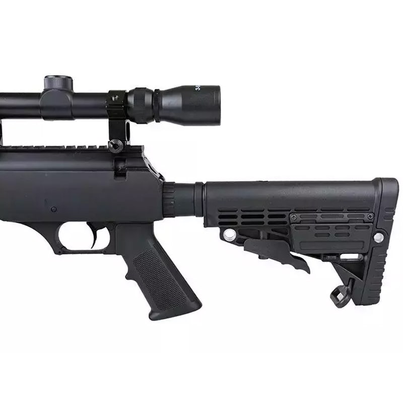 Снайперська гвинтівка ASG Well MB13D з оптичним прицілом та сошкою