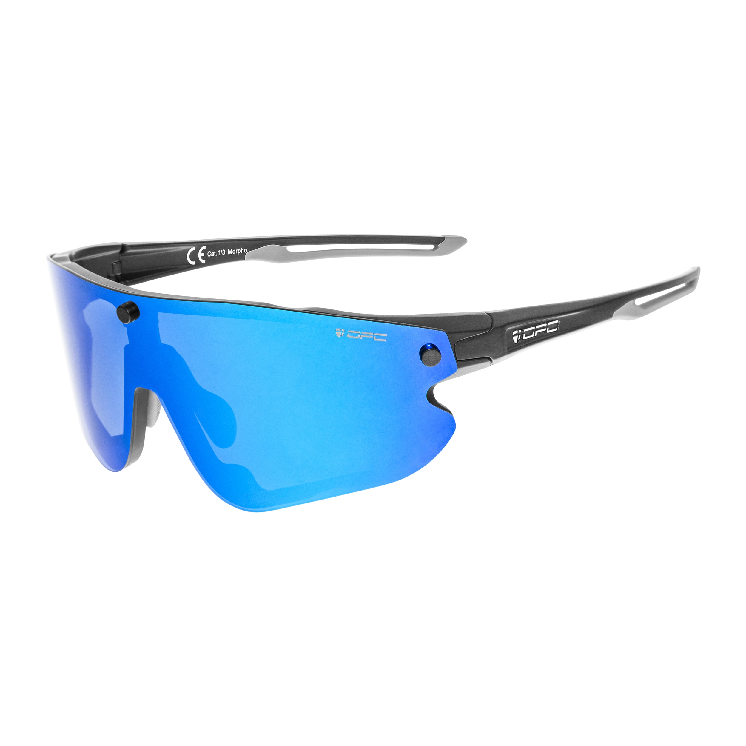 OPC All Round Morpho REVO Sunglasses - Matt Black/Blue/Yellow Set