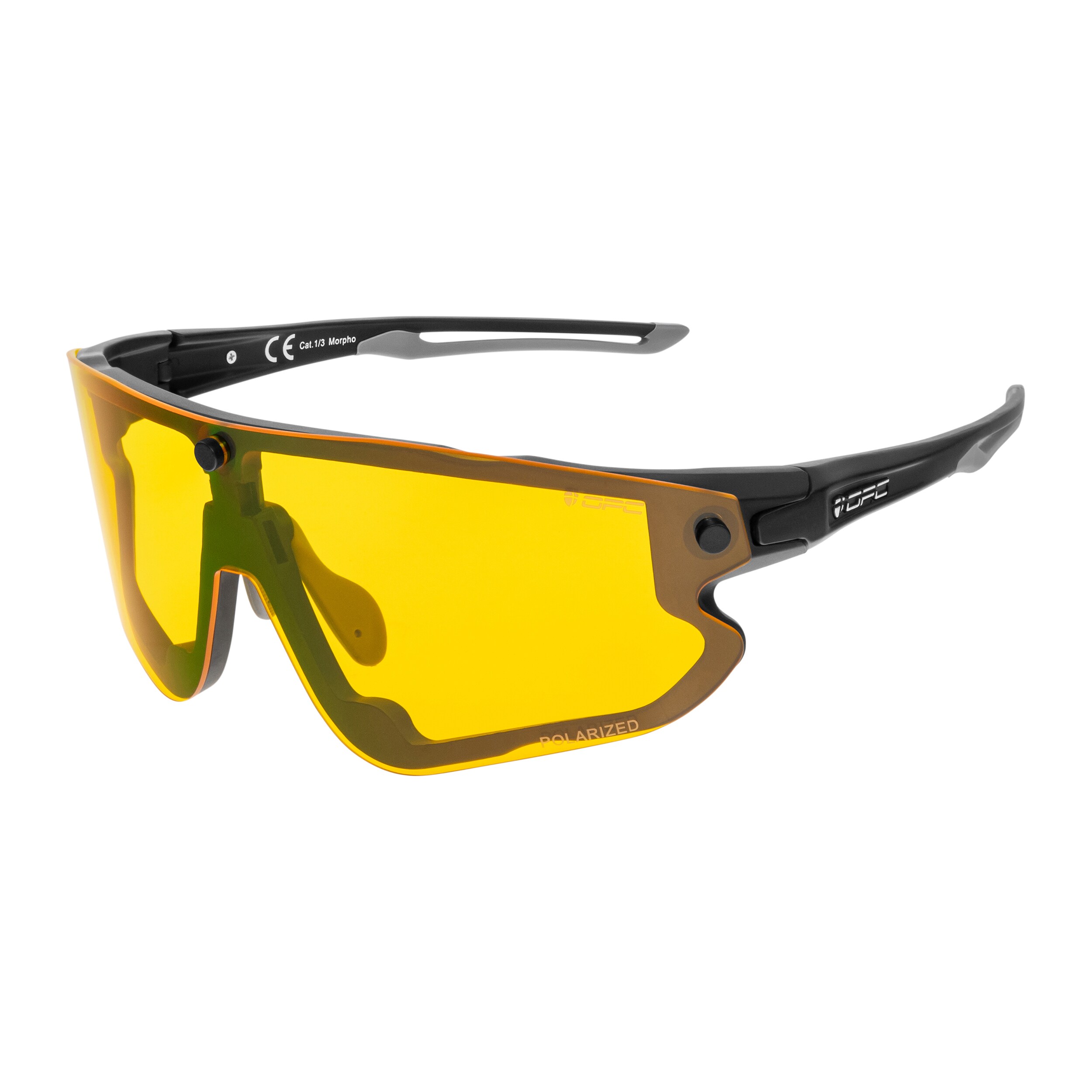 Okulary przeciwsłoneczne OPC All Round Morpho - Matt Black/Smoke/Yellow Set