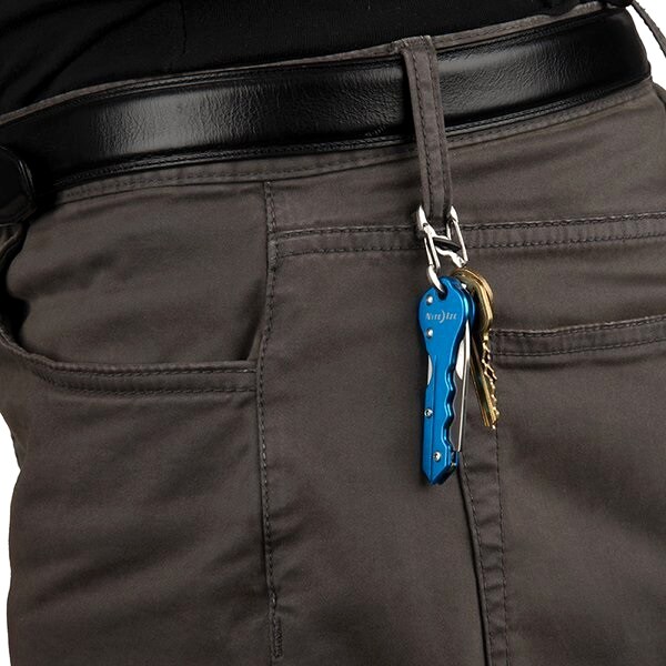 Nóż składany Nite Ize DoohicKey Key Chain Hook Knife - Blue
