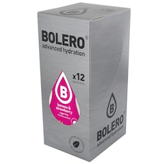 Napój w proszku Bolero Banana & Strawberry ze stewią 9 g - 12 szt.