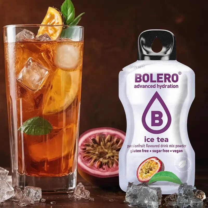 Порошковий напій Bolero Ice Tea Passionfruit зі стевією 3 г - 12 шт.