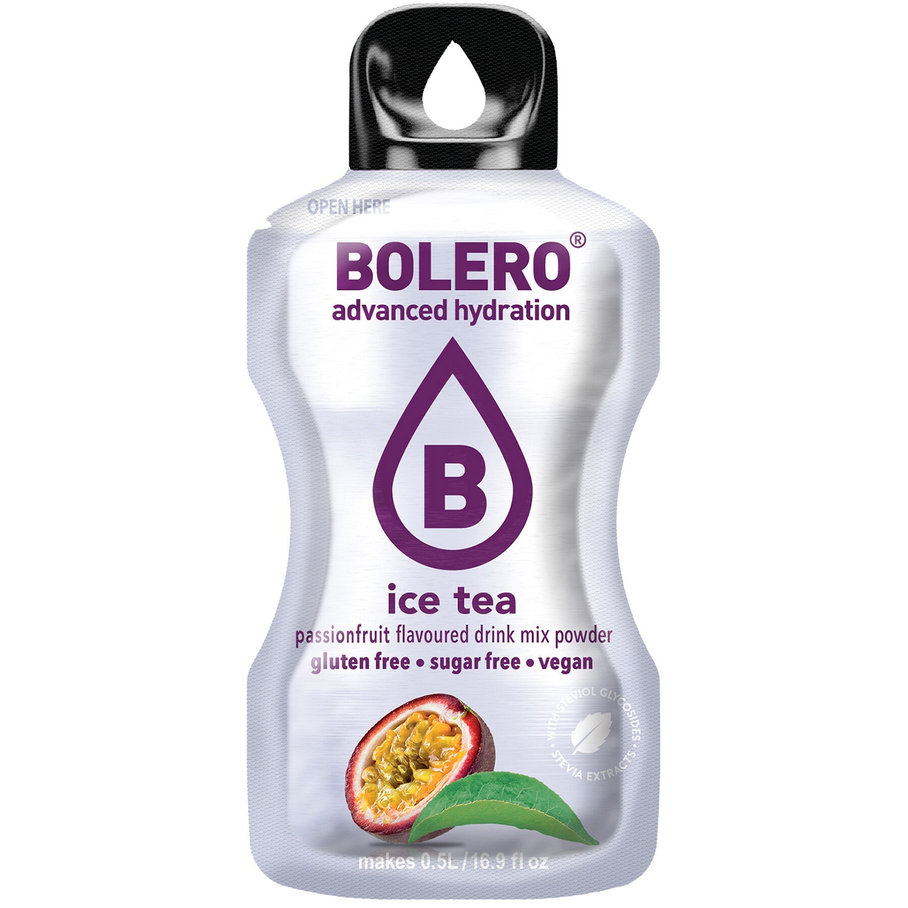 Порошковий напій Bolero Ice Tea Passionfruit зі стевією 3 г - 12 шт.