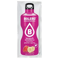 Napój w proszku Bolero Banana & Strawberry ze stewią 9 g