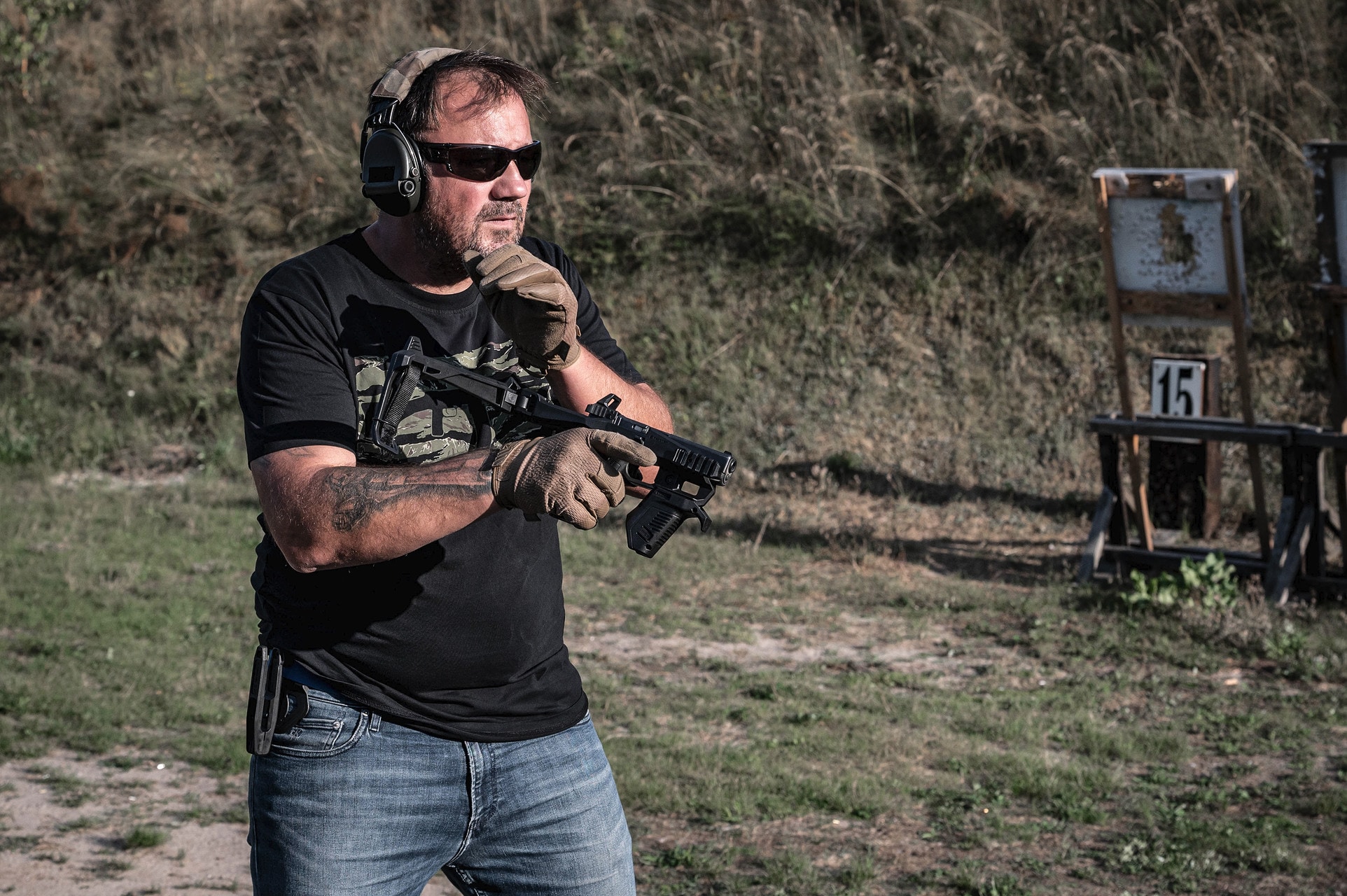 Koszulka T-Shirt Helikon-Tex RPD - Black/Tiger Stripe