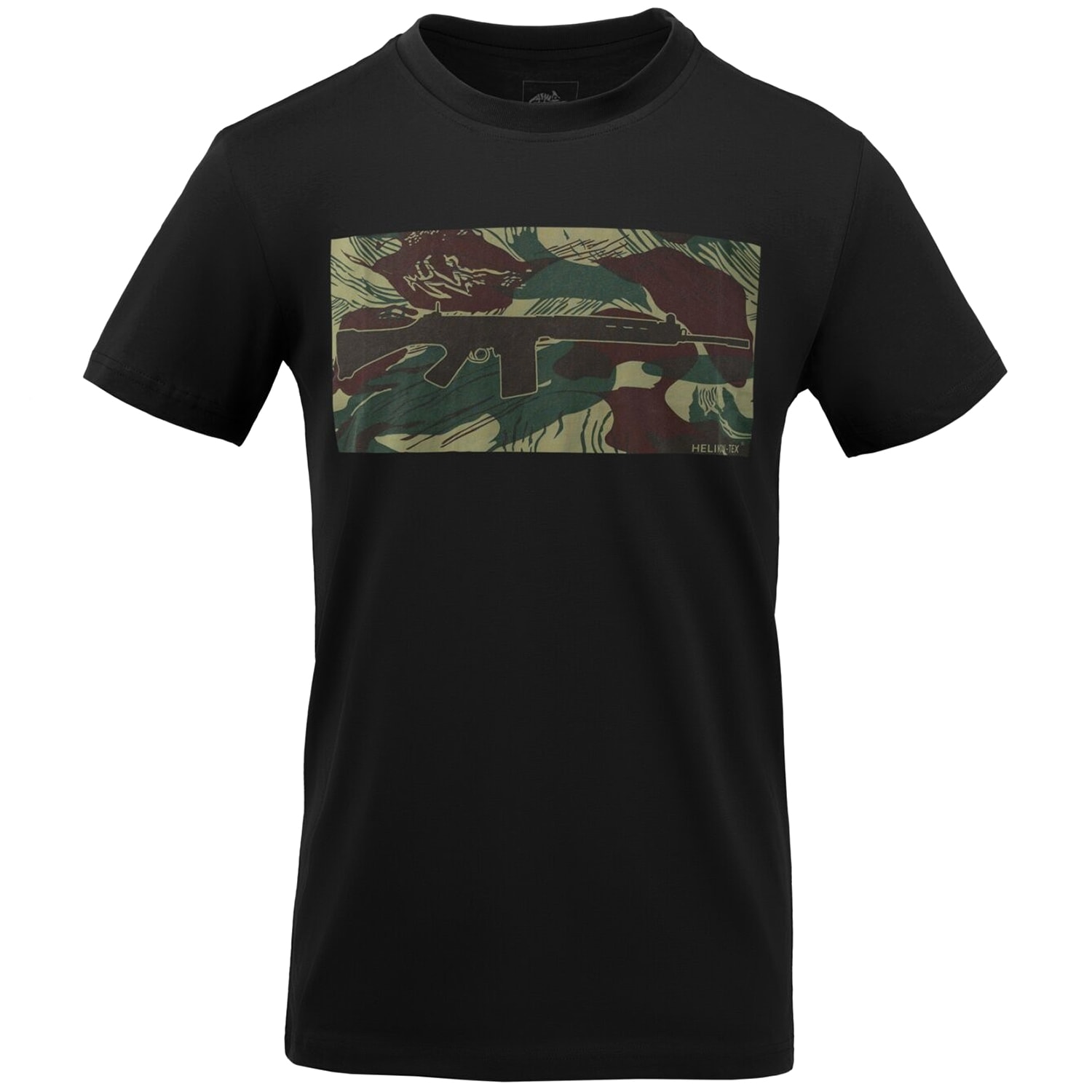 Koszulka T-Shirt Helikon FN FAL - Black/Rhodesian Camo