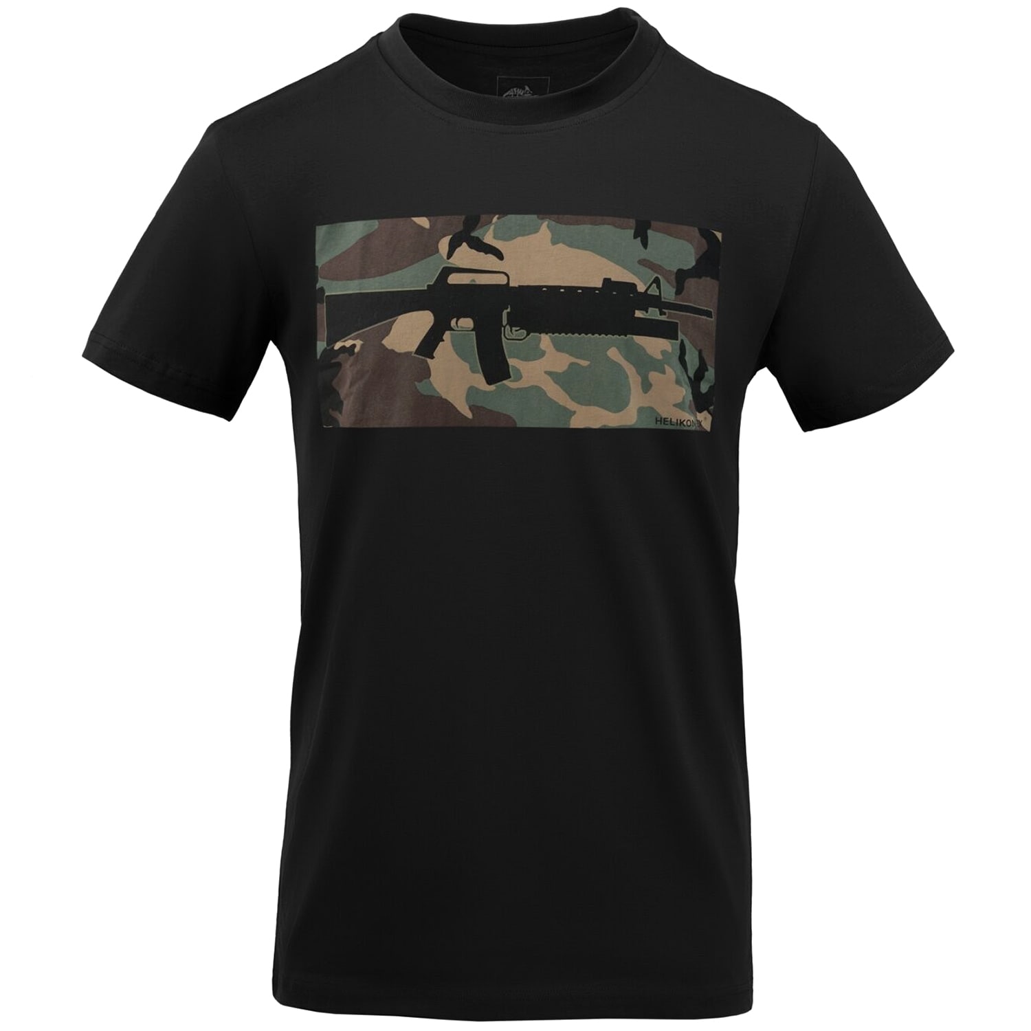Koszulka T-Shirt Helikon 16/203 Combo - Black/US Woodland