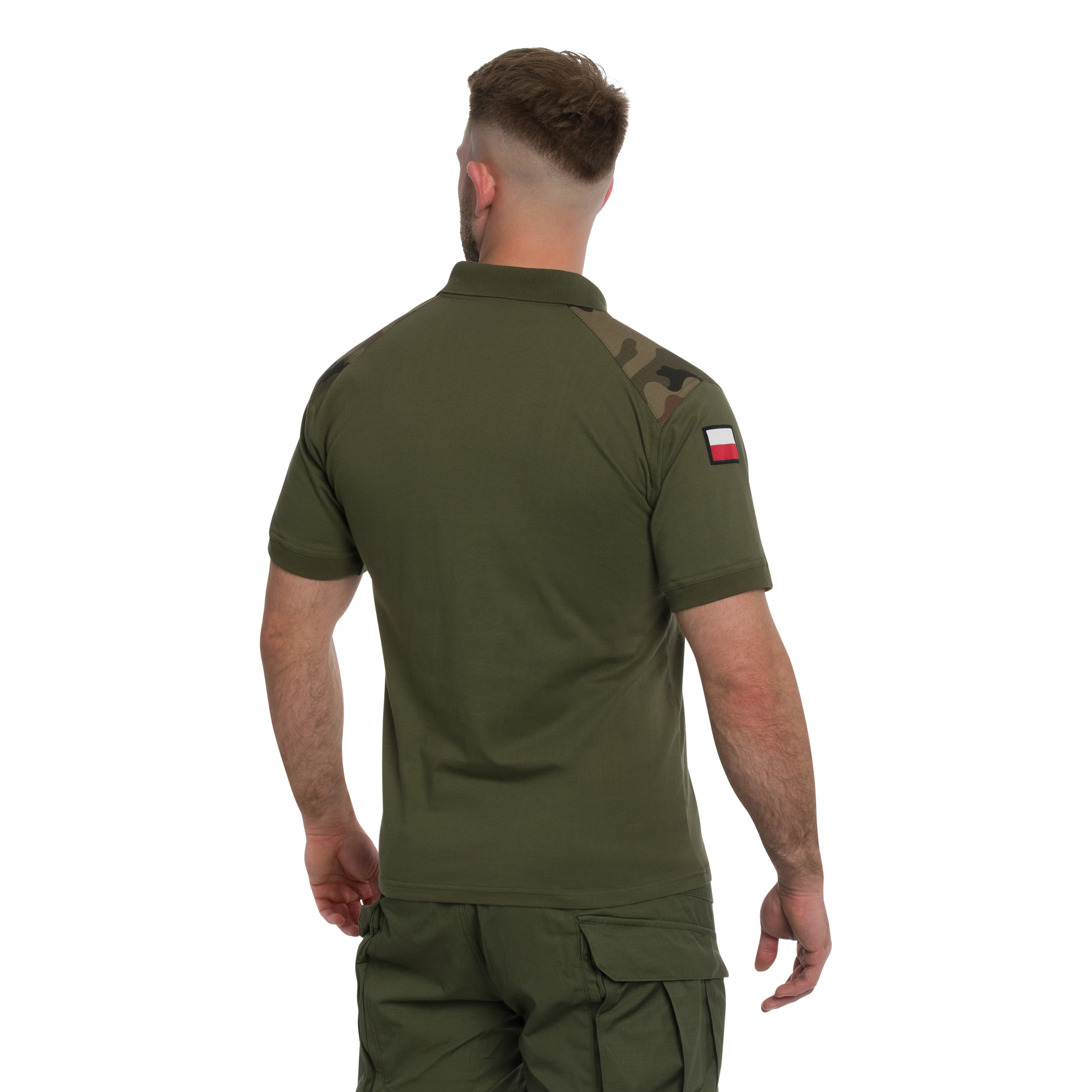 Koszulka Greg polowa Wojska Polskiego wzór 304/MON - Zielona/wz.93 Pantera PL Woodland