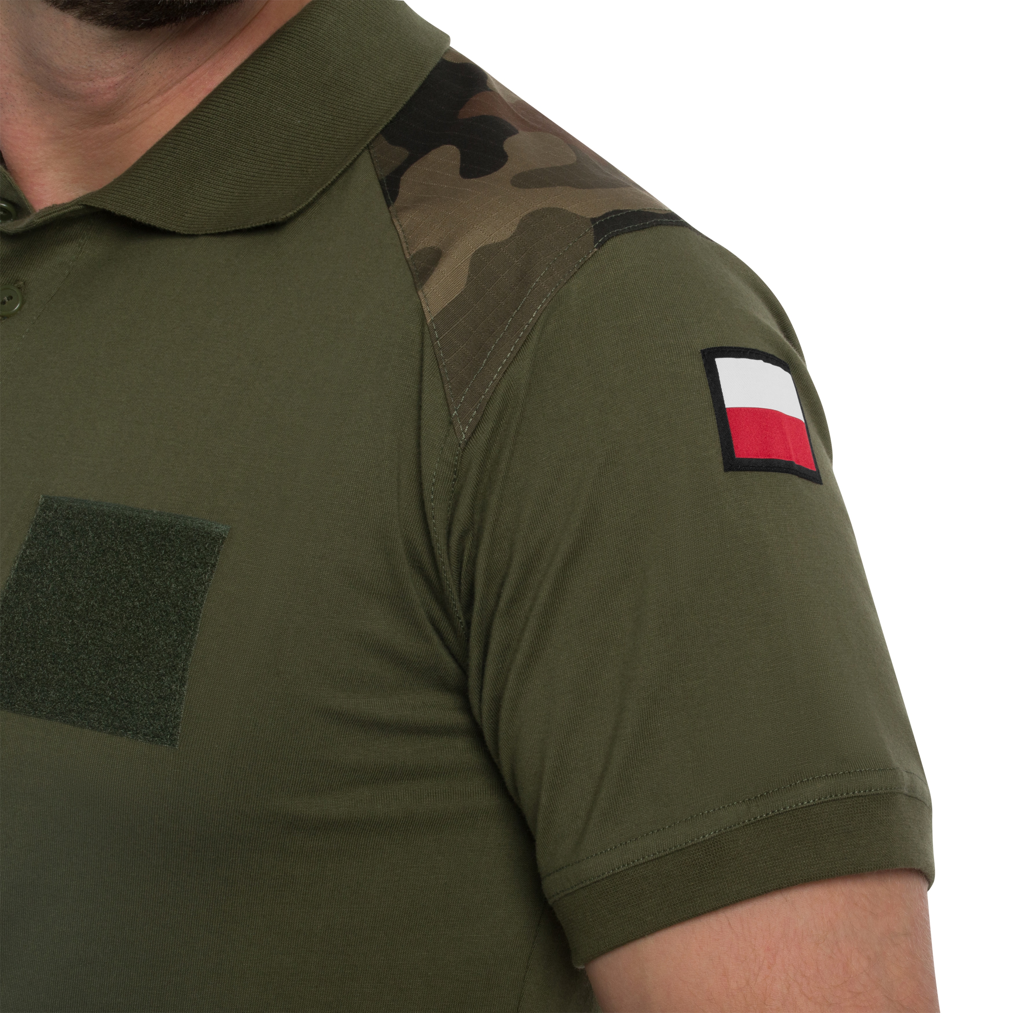 Koszulka Greg polowa Wojska Polskiego wzór 304/MON - Zielona/wz.93 Pantera PL Woodland