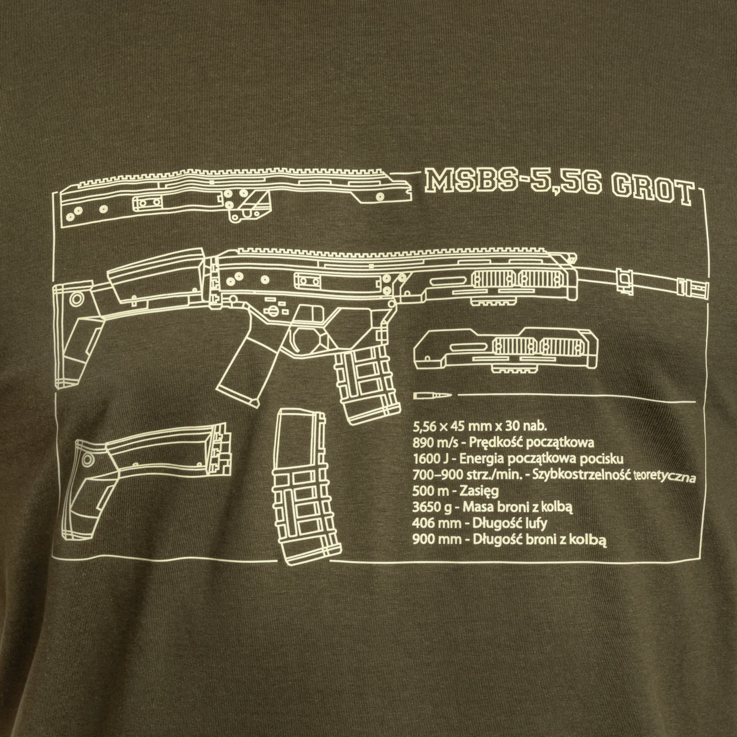 Koszulka T-shirt Grot - Olive