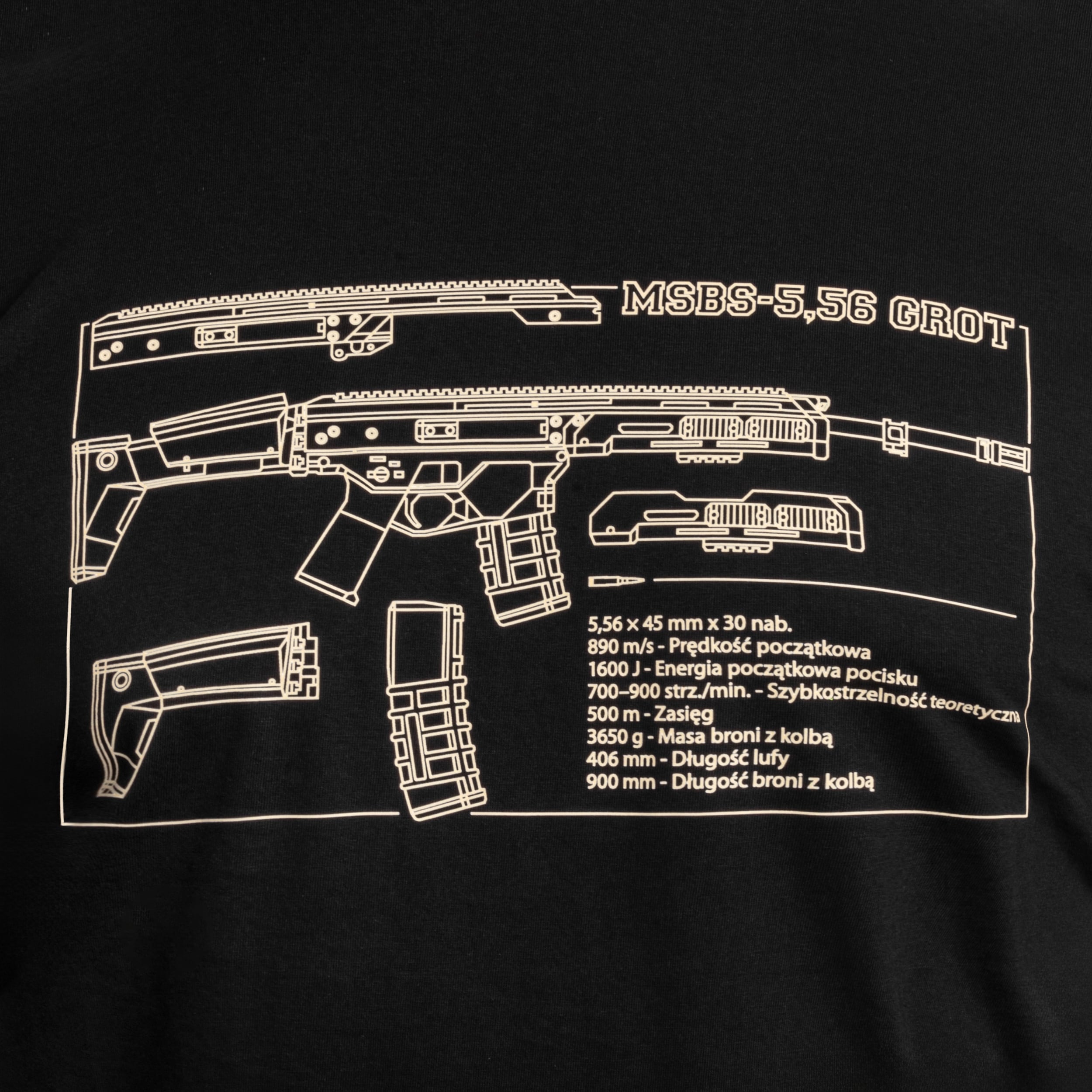 Koszulka T-shirt Grot - Black