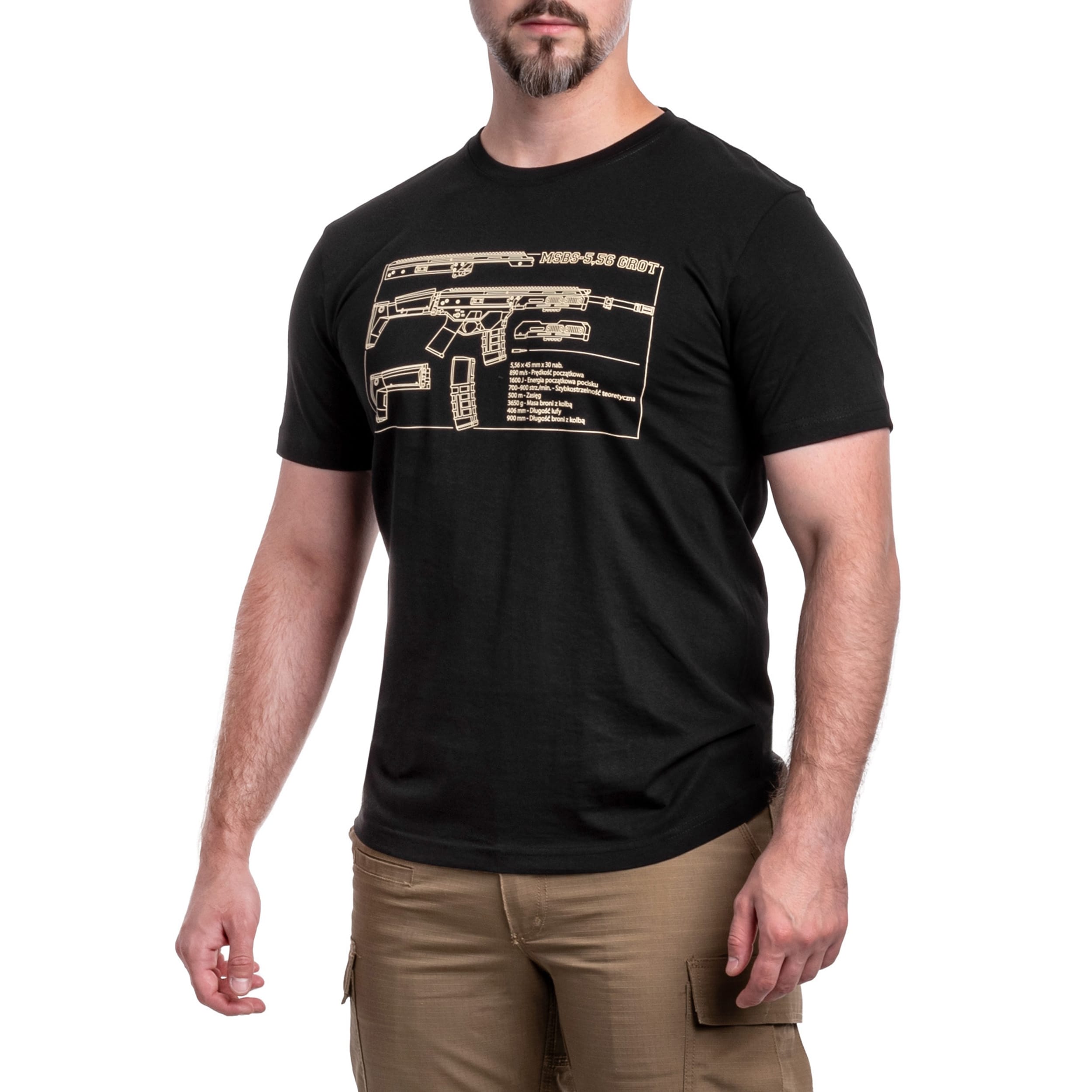 Koszulka T-shirt Grot - Black