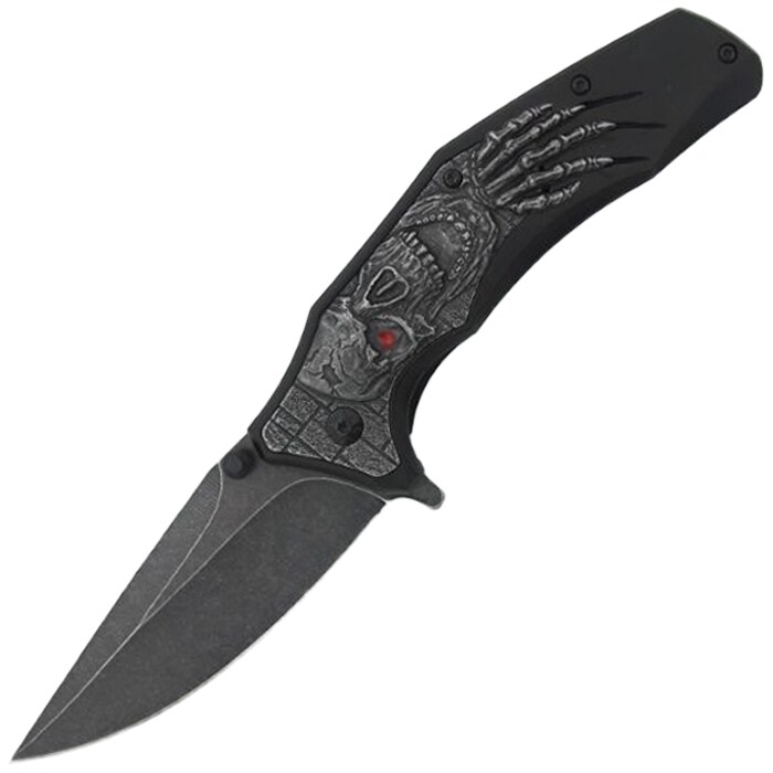 Nóż składany Master Cutlery Snake Eye BW-2063-4 Spring Assisted - Black