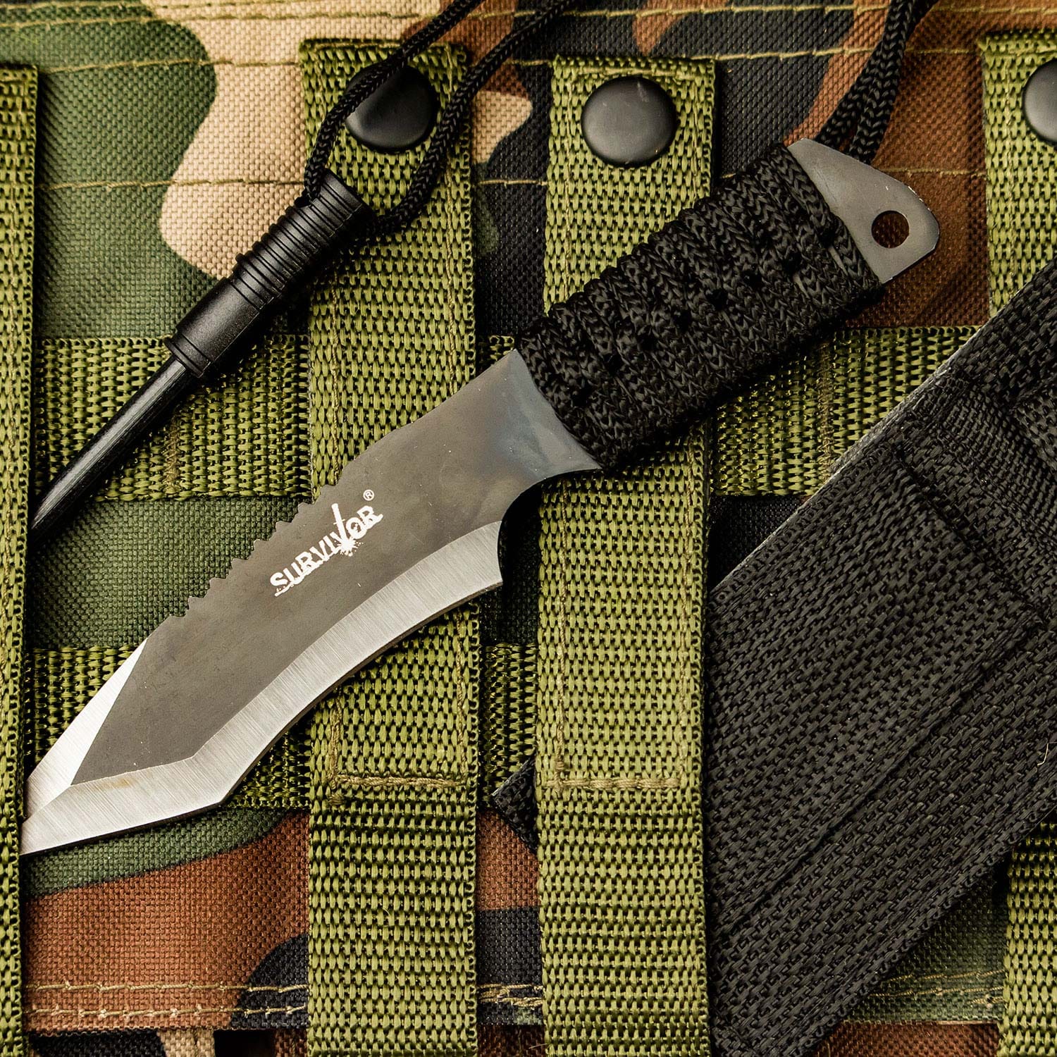 Nóż Master Cutlery Survivor Fixed Blade Hk-759 - Black