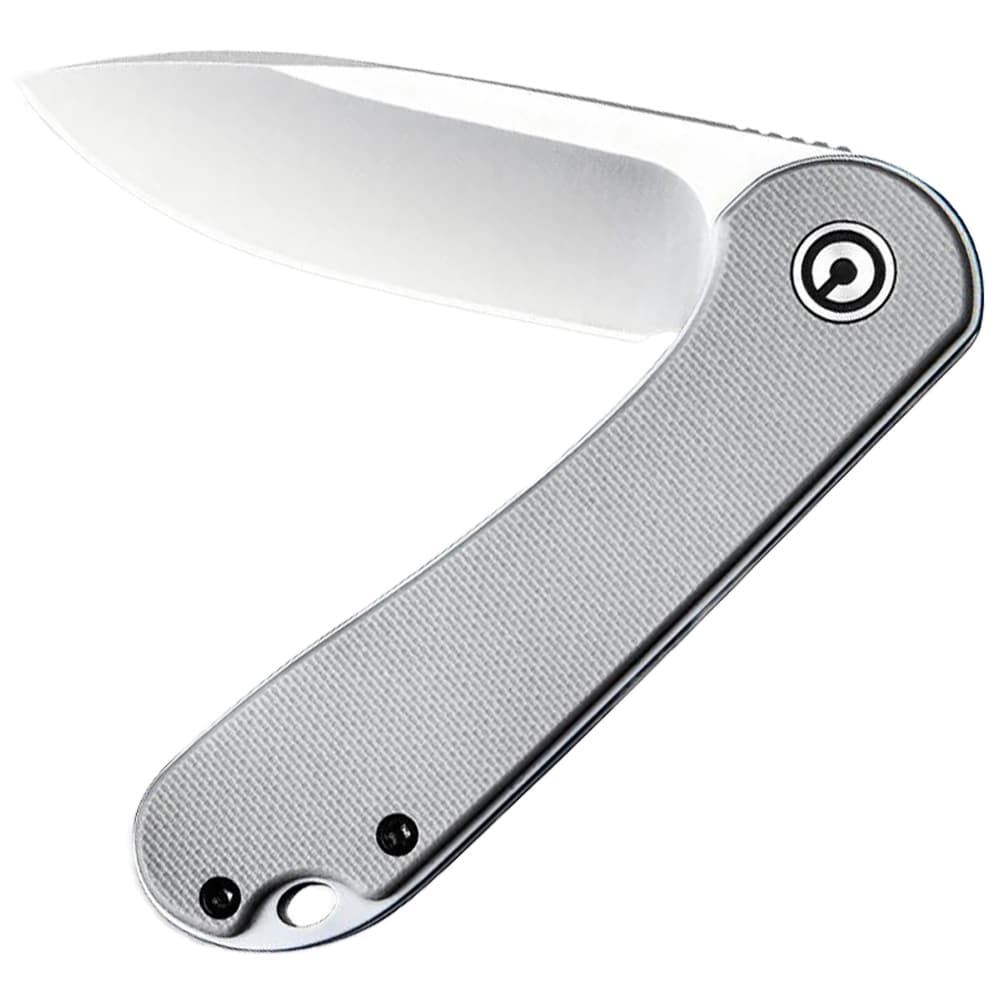 Civivi D2 Elementum Flipper Folding Knife C907B - Satin/Grey G10