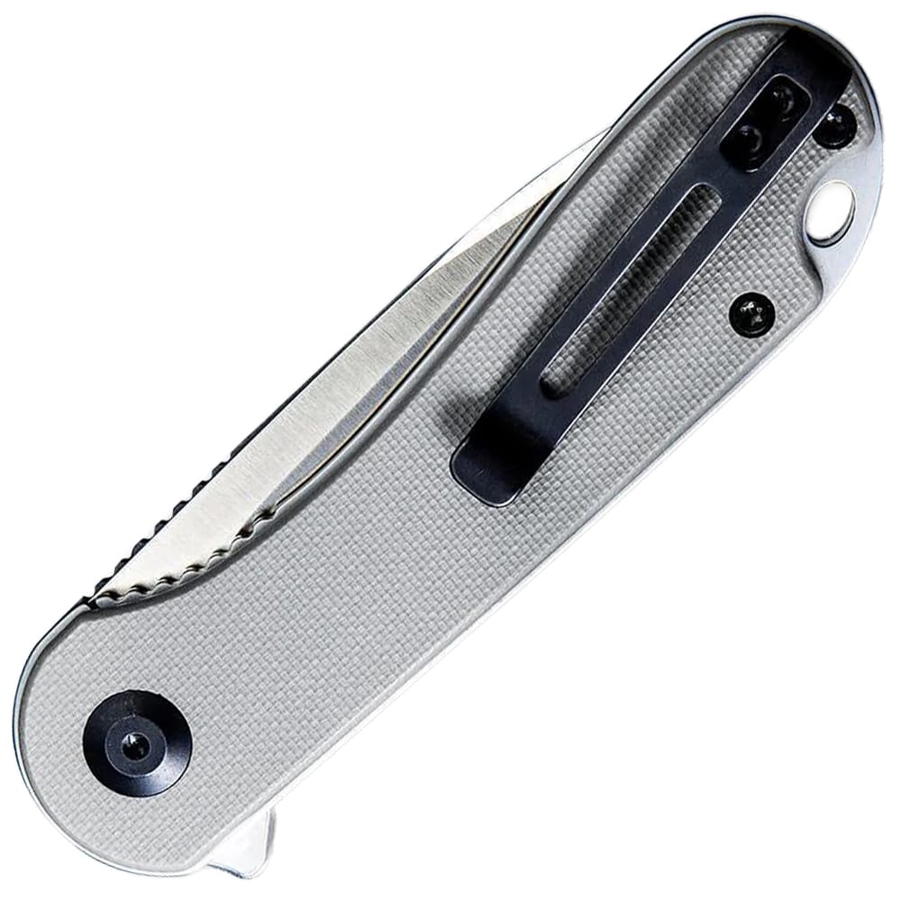 Civivi D2 Elementum Flipper Folding Knife C907B - Satin/Grey G10