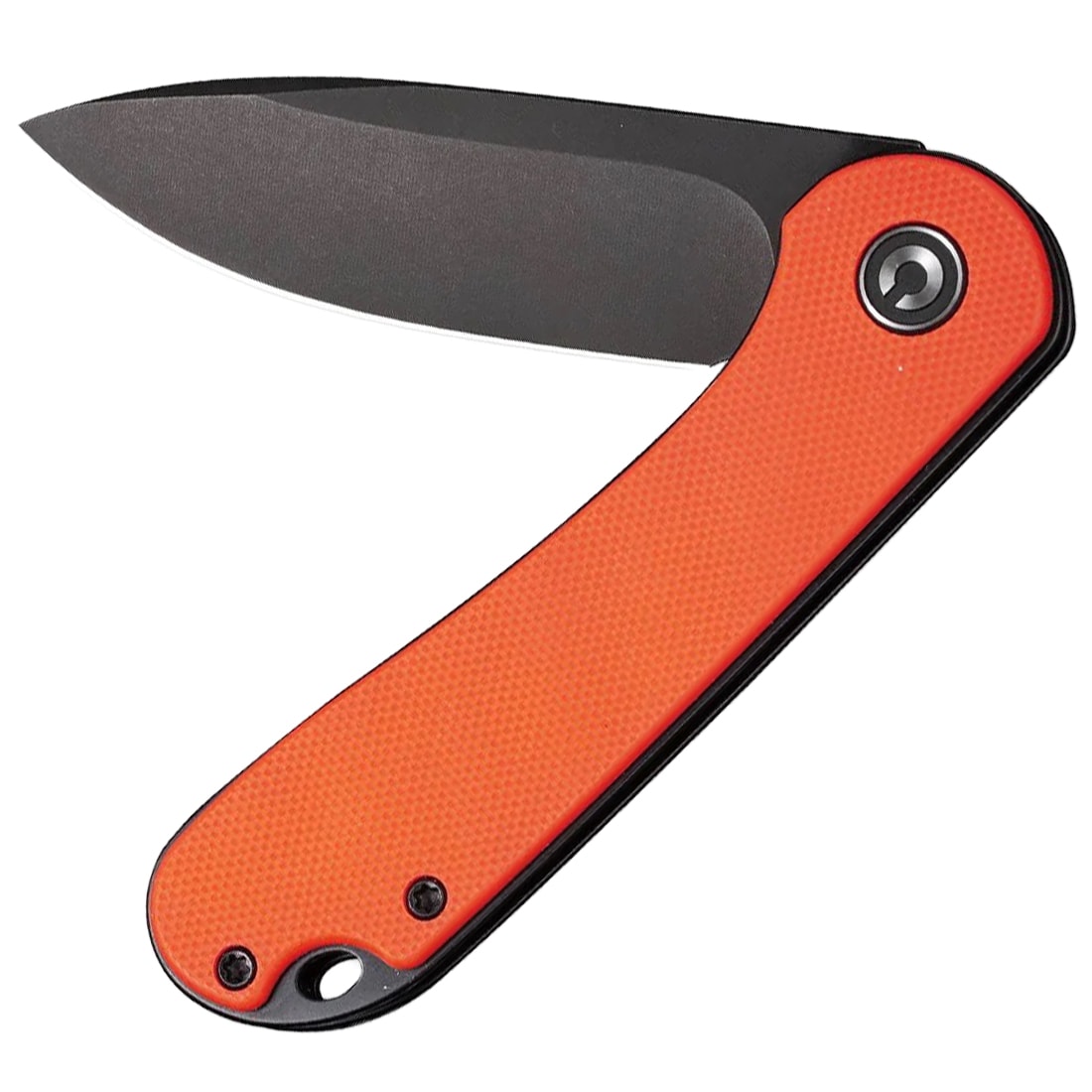 Nóż składany Civivi D2 Elementum Flipper C907Y - Black Stonewashed/Orange G10