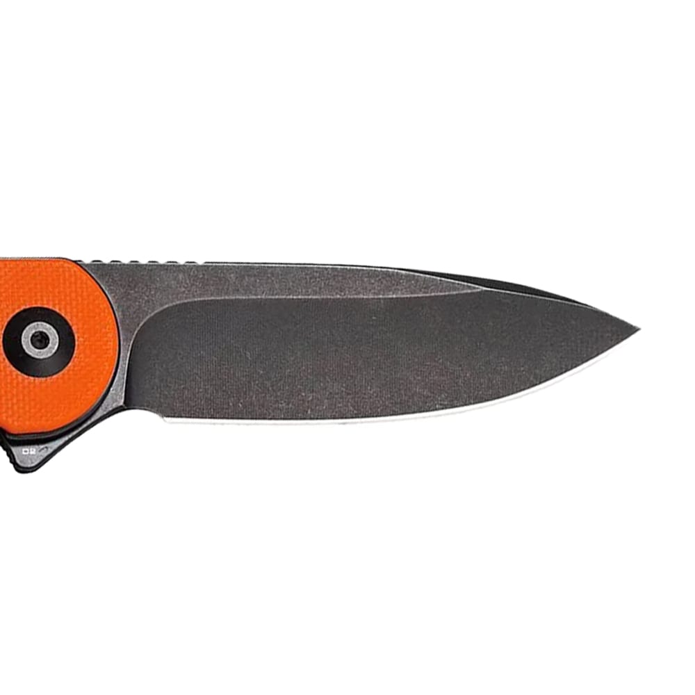 Nóż składany Civivi D2 Elementum Flipper C907Y - Black Stonewashed/Orange G10