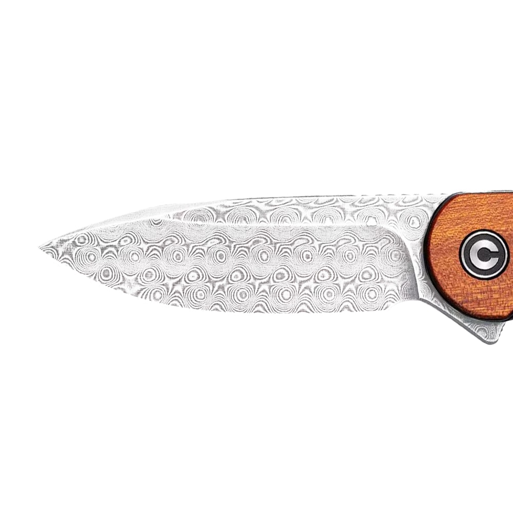 Nóż składany Civivi D2 Elementum Flipper C907DS-2 - Damascus/Cuibourtia Wood
