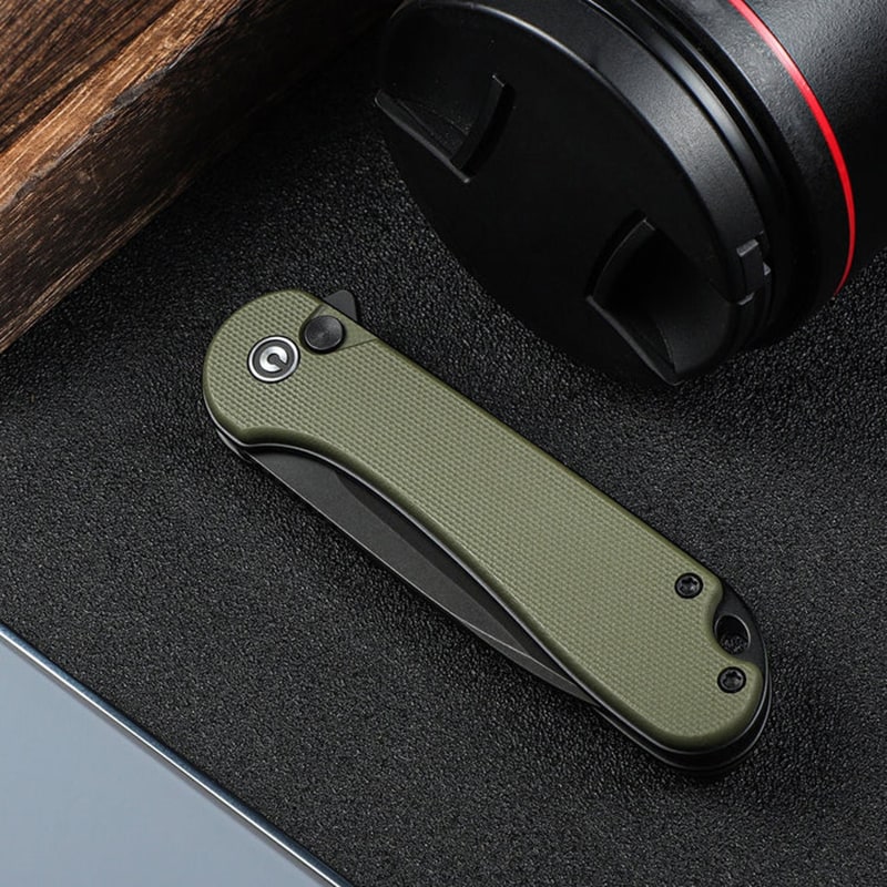Civivi Elementum II Black Stonewashed Folding Knife - Green
