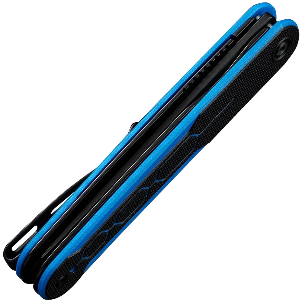 Nóż składany Civivi Kwaiq Nitro-V - Milled Blue/Black G10/Black Stonewashed