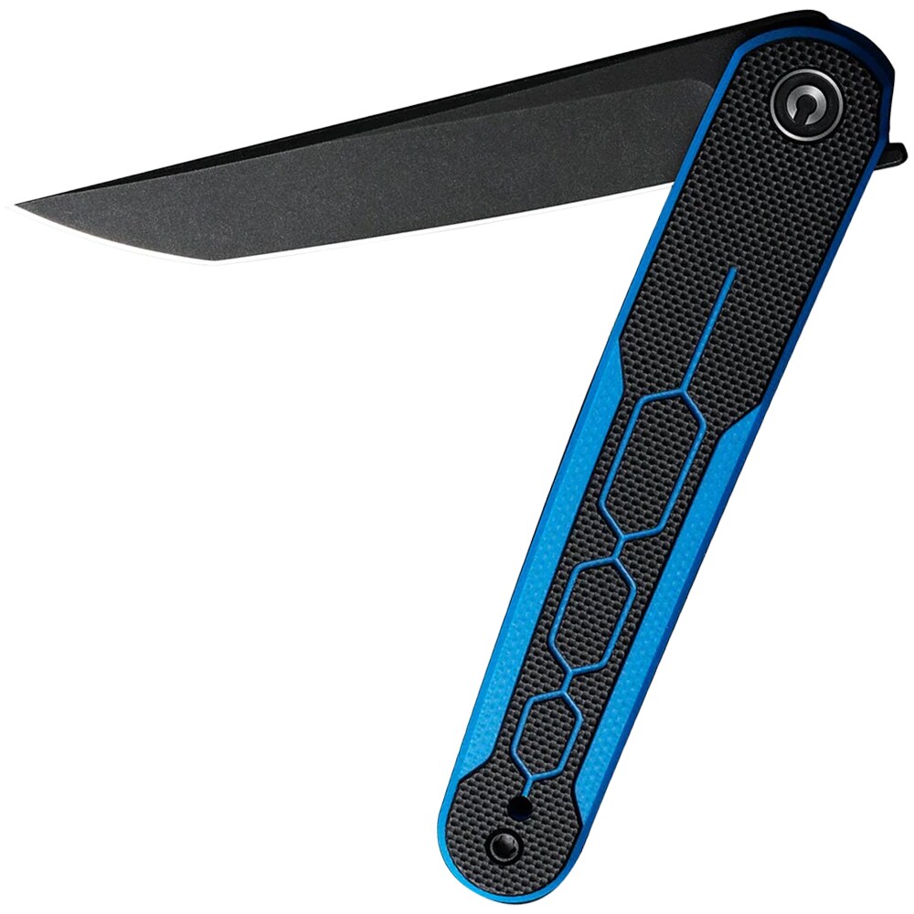 Nóż składany Civivi Kwaiq Nitro-V - Milled Blue/Black G10/Black Stonewashed