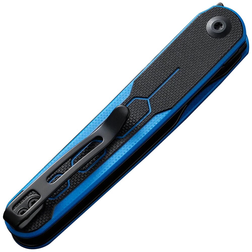 Nóż składany Civivi Kwaiq Nitro-V - Milled Blue/Black G10/Black Stonewashed