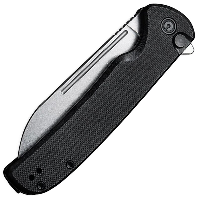 Civivi Chevalier Stonewashed G10 Folding Knife - Black