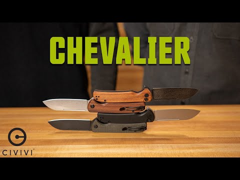 Nóż składany Civivi Chevalier Stonewashed G10 - Black