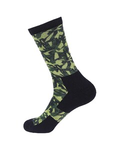 Skarpety Na Giean Boulder Way Medium Crew BWCM5002 High Summer - Czarno-Zielone Skarpety Na Giean Boulder Way Medium Crew BWCM5002 High Summer - Czarno-Zielone