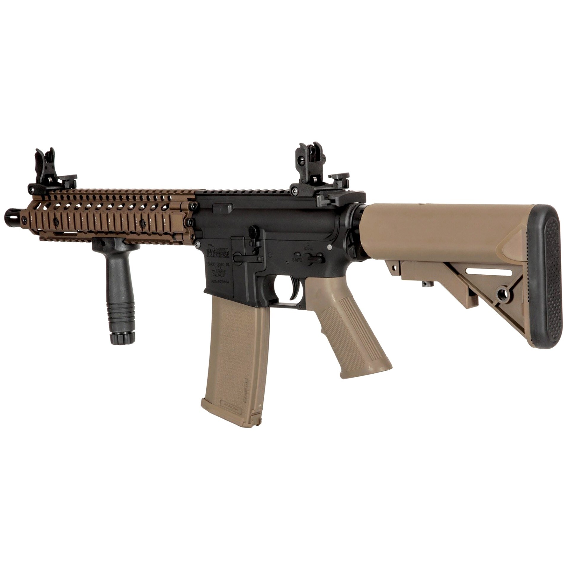 Karabinek szturmowy AEG Daniel Defense MK18 SA-E19 EDGE HAL ETU 1.14 J - Chaos Bronze