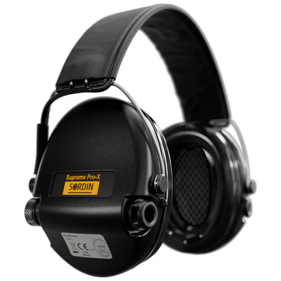 Ochronniki słuchu aktywne Sordin Supreme Pro-X Gel Leather - Black