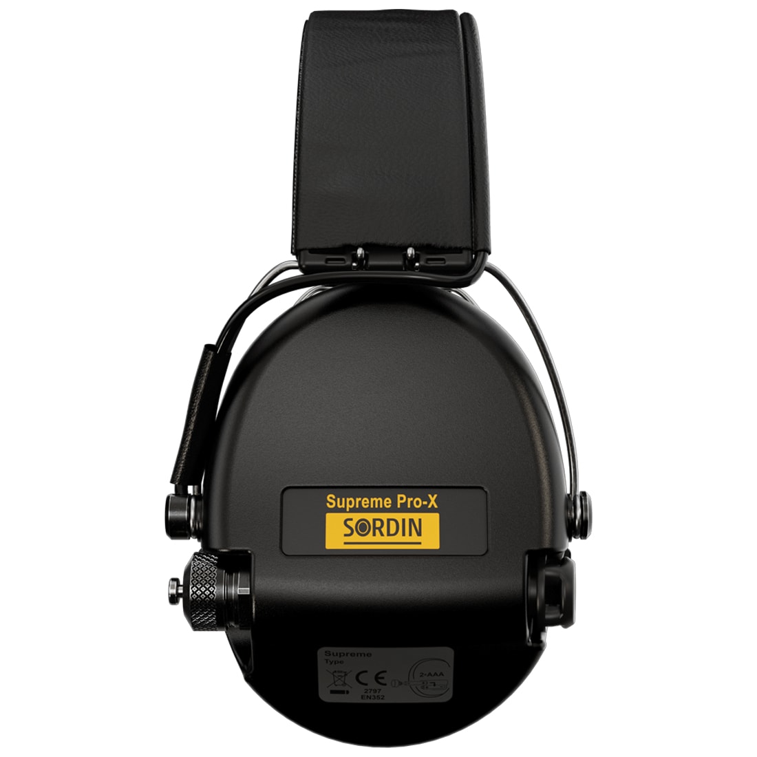 Ochronniki słuchu aktywne Sordin Supreme Pro-X Gel Leather - Black